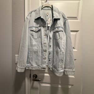 J. Crew Light Blue Denim Jacket NWT New Large